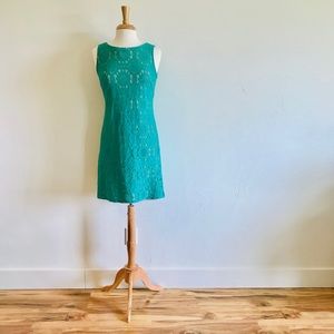 Green Lace Eliza J Dress (Size 6)